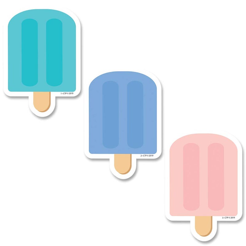 Creative Teaching Press Calm & Cool Ice Pops Cut Outs, 3 in, CTP 8658, Assorted - Image 1